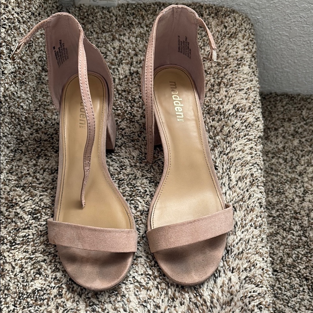 Women's Pink Heeled Sandals